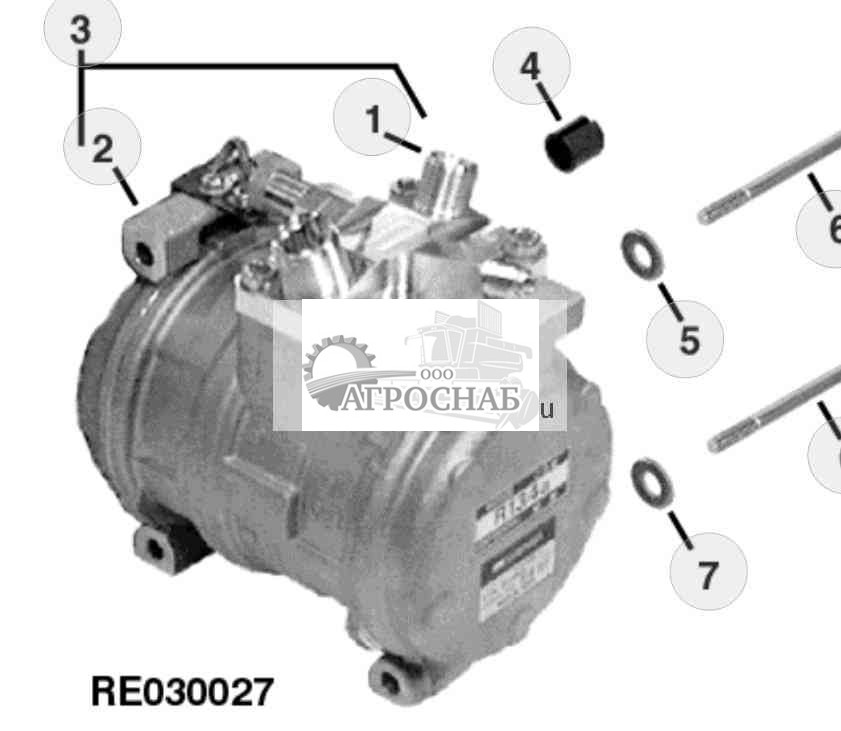 Компрессор кондиционера воздуха 